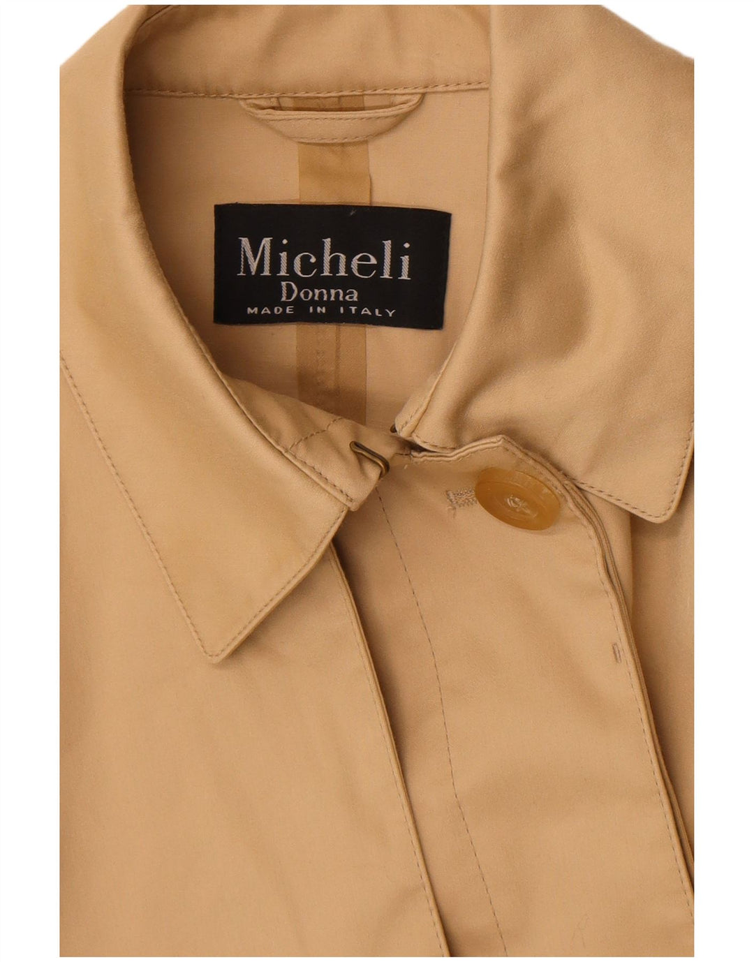 vintage Femme Trench Coat UK 12 Beige Moyen