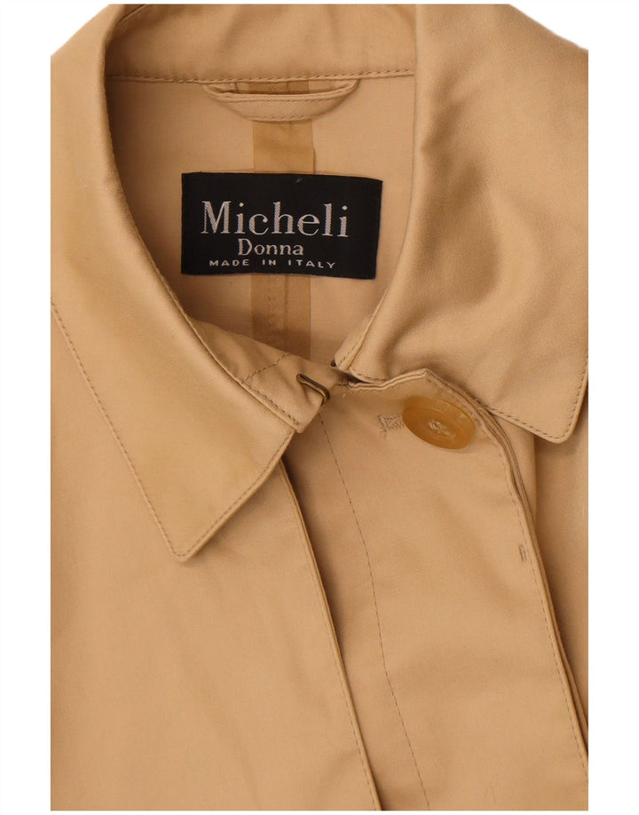 vintage Femme Trench Coat UK 12 Beige Moyen