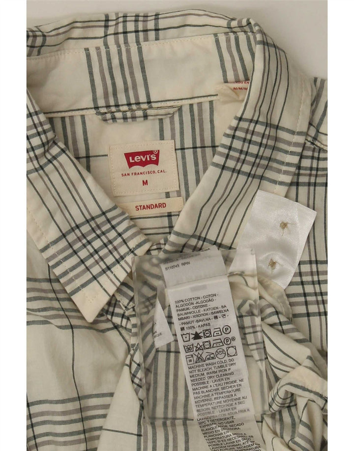 Levi's Chemise Coupe Standard Homme Blanc Moyen Carreaux Coton