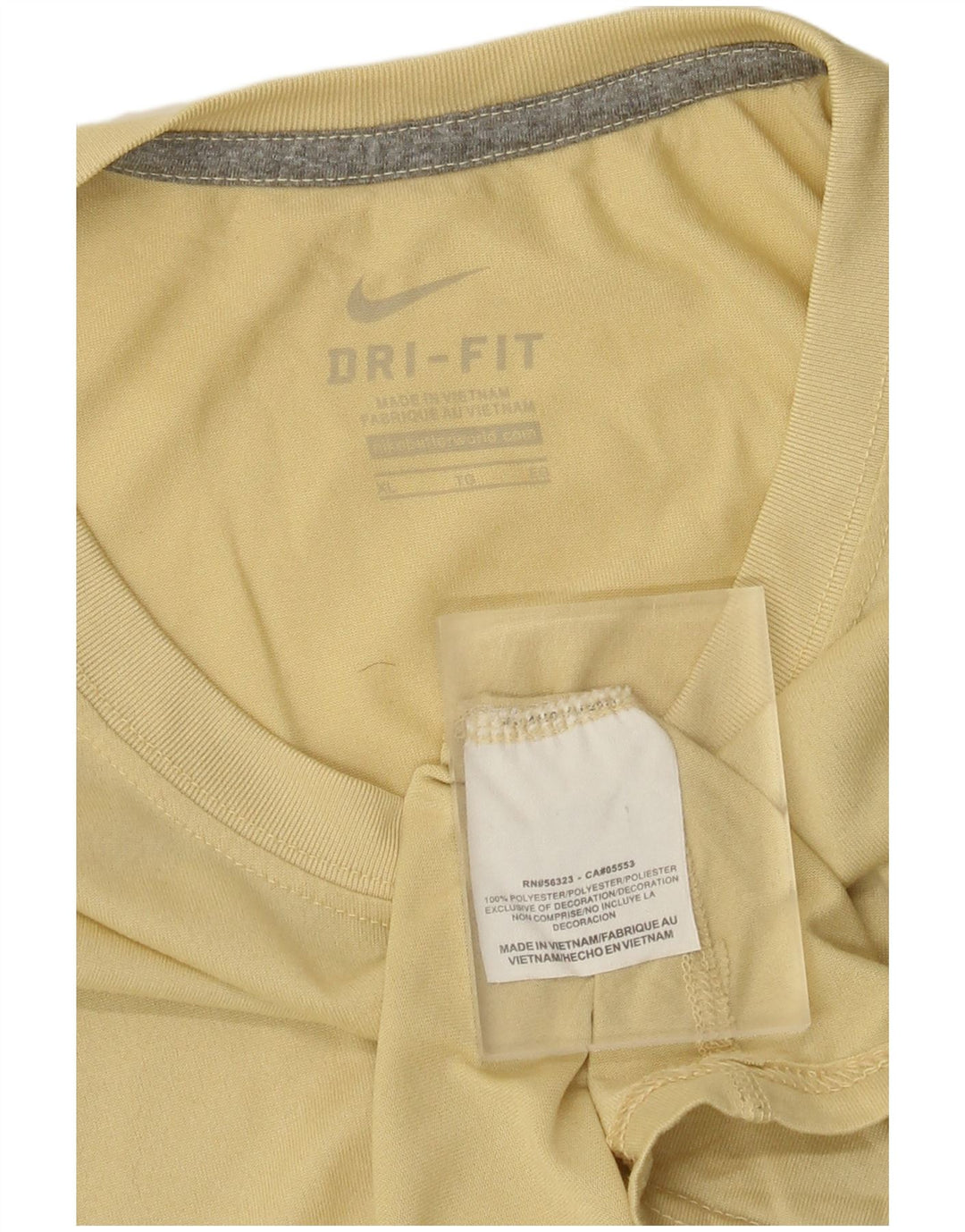 Nike Haut Dri Fit à manches longues pour homme XL Jaune Polyester