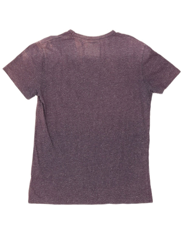 SUPERDRY T-shirt graphique Riders pour femme UK 18 XL Coton moucheté violet