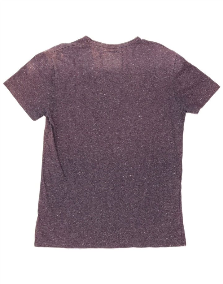SUPERDRY T-shirt graphique Riders pour femme UK 18 XL Coton moucheté violet