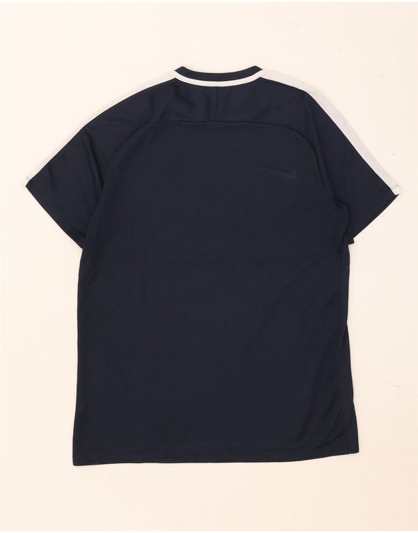 Nike Hommes Dri Fit T-Shirt Haut Large Bleu Marine Colorblock