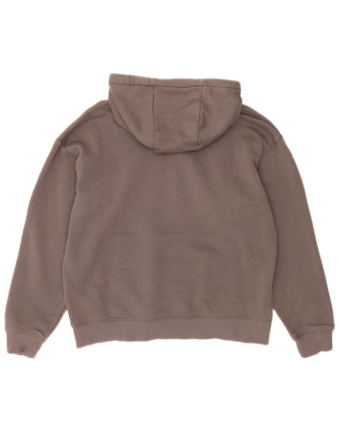 Zara Pull à capuche pour homme Large Gris Coton