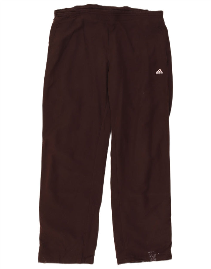 ADIDAS Pantalon de survêtement pour femme UK 14 Marron moyen Polyester