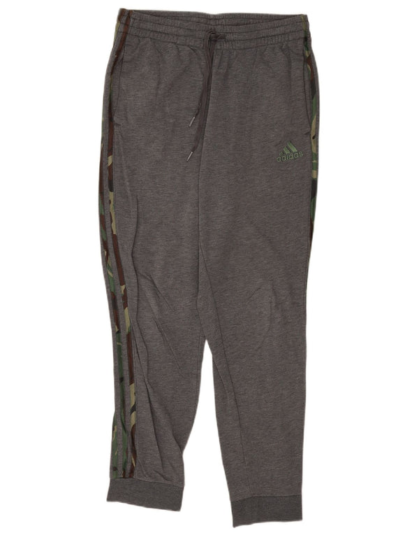Adidas Pantalon de Survêtement Joggers Homme Gris Moyen Coton Sports