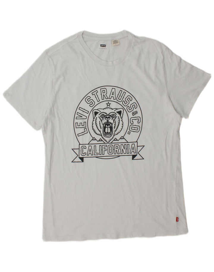 LEVI'S T-Shirt Graphique Homme Grand Blanc