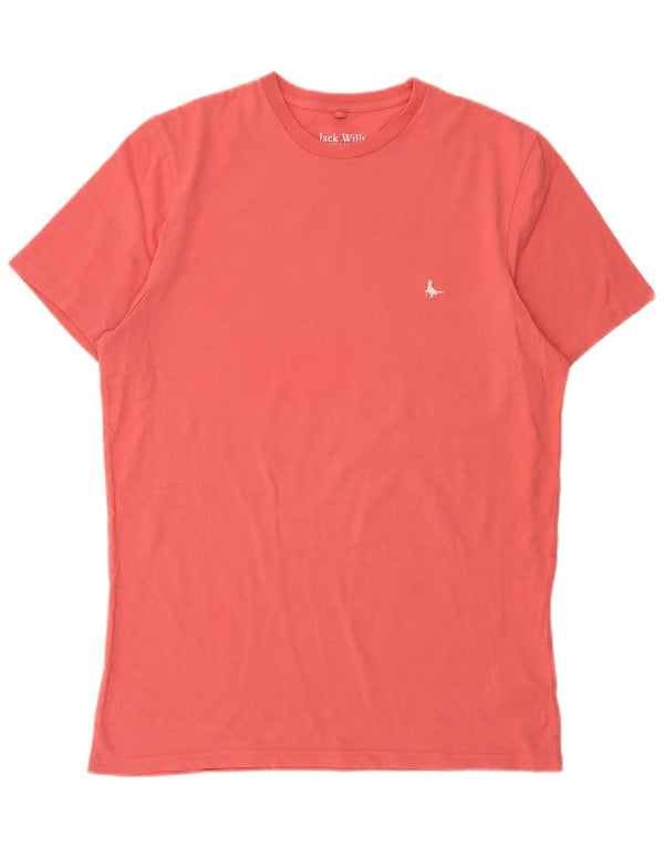 Jack Wills T-shirt coupe classique pour homme en coton rose moyen