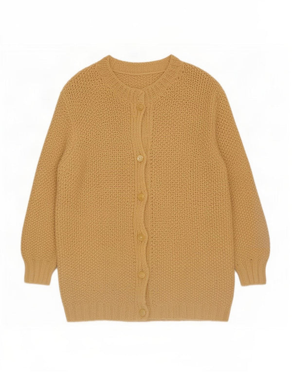 Pull Cardigan Femme Vintage UK 18 XL Beige