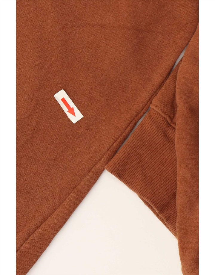 Marks & Spencer Sweat-shirt à col zippé pour homme en coton marron Taille L