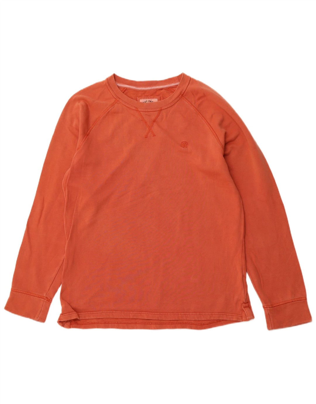 FAT FACE Sweat-shirt pour homme en coton orange Small