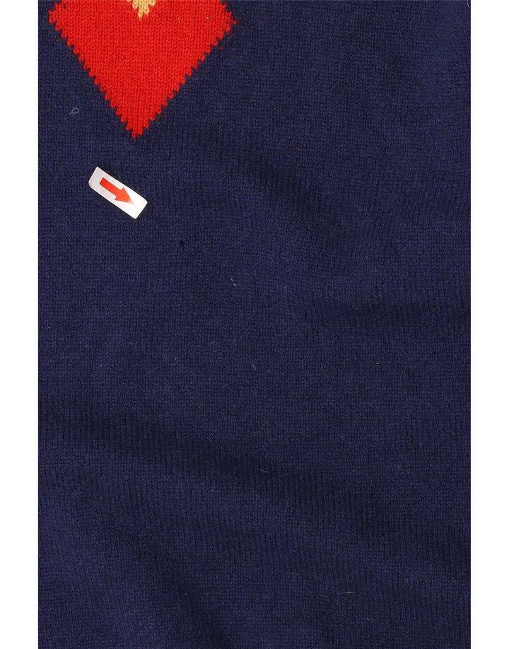 Marks & Spencer Pull Col Ras du Cou Homme Bleu Marine Moyen