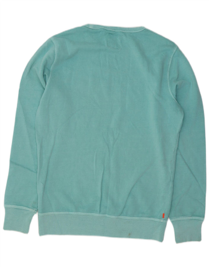 Superdry Homme Sweatshirt Jumper Grand Coton Turquoise