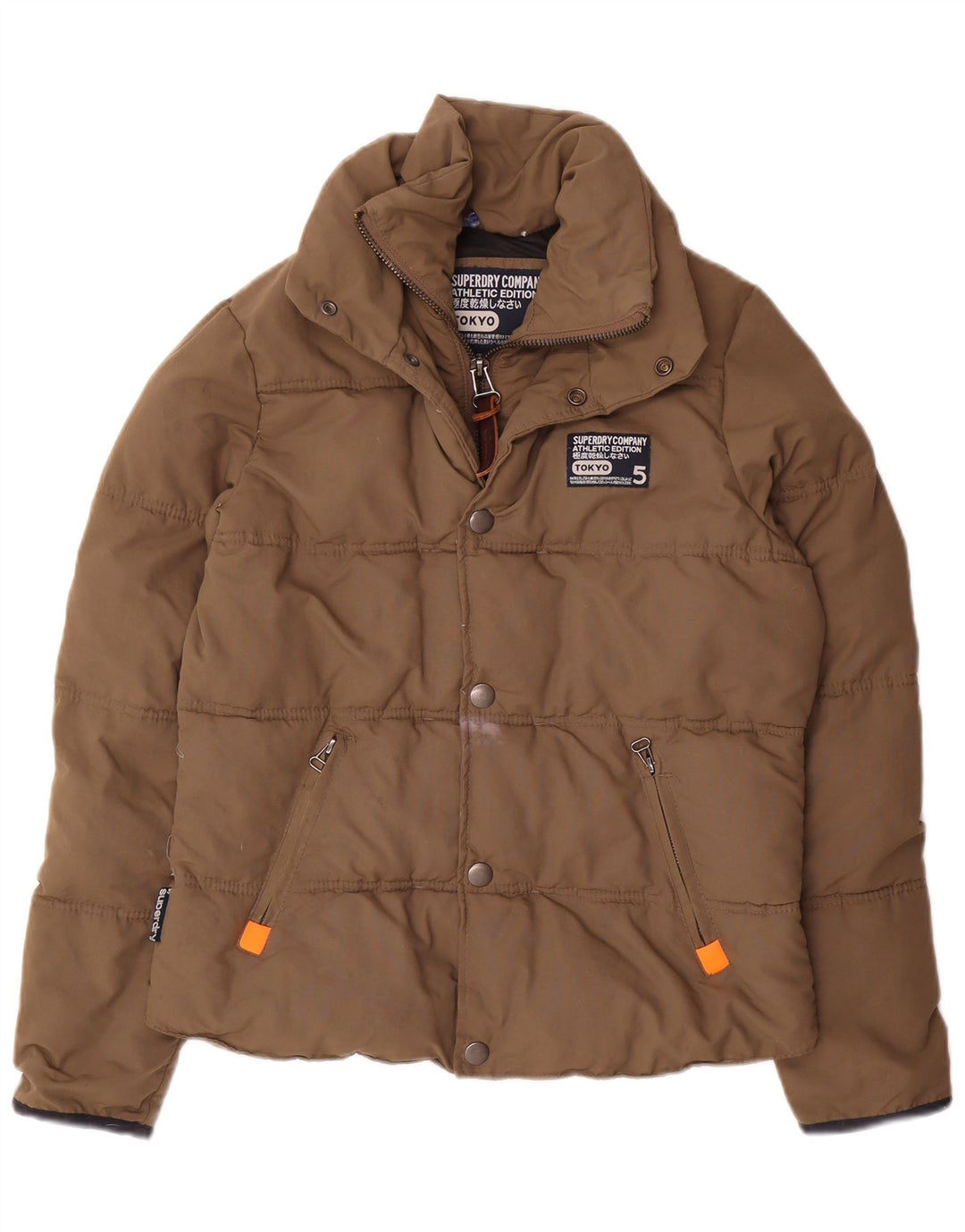 Superdry Veste rembourrée pour femme UK 14 Nylon beige moyen