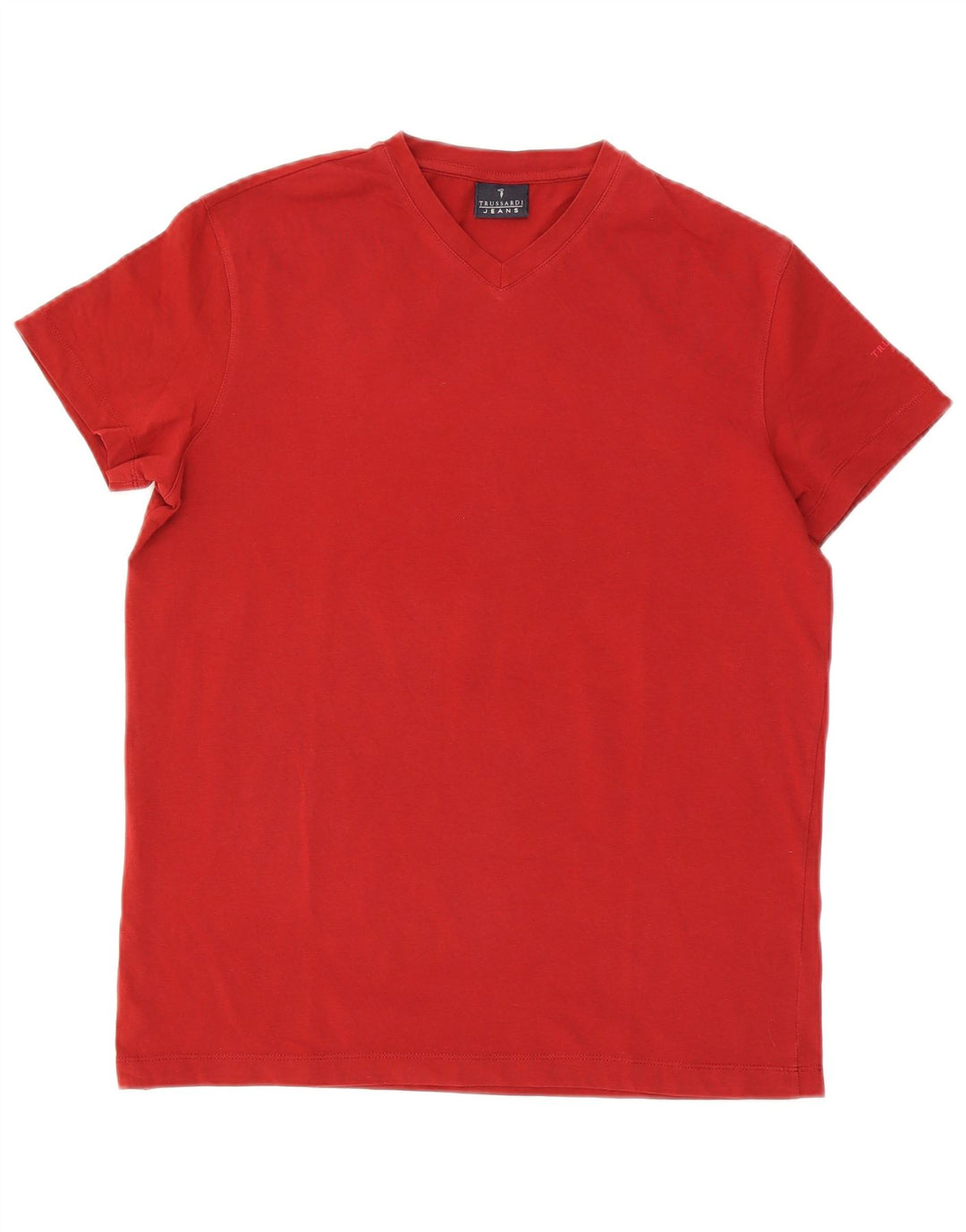 Trussardi Jeans Haut T-Shirt Rouge Moyen Homme
