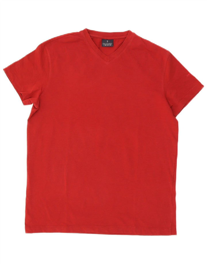 Trussardi Jeans Haut T-Shirt Rouge Moyen Homme