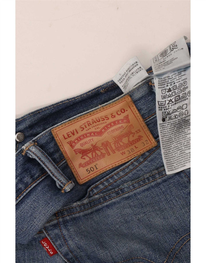Levi's Jean Droit 501 Homme Bleu W38 L32 Coton