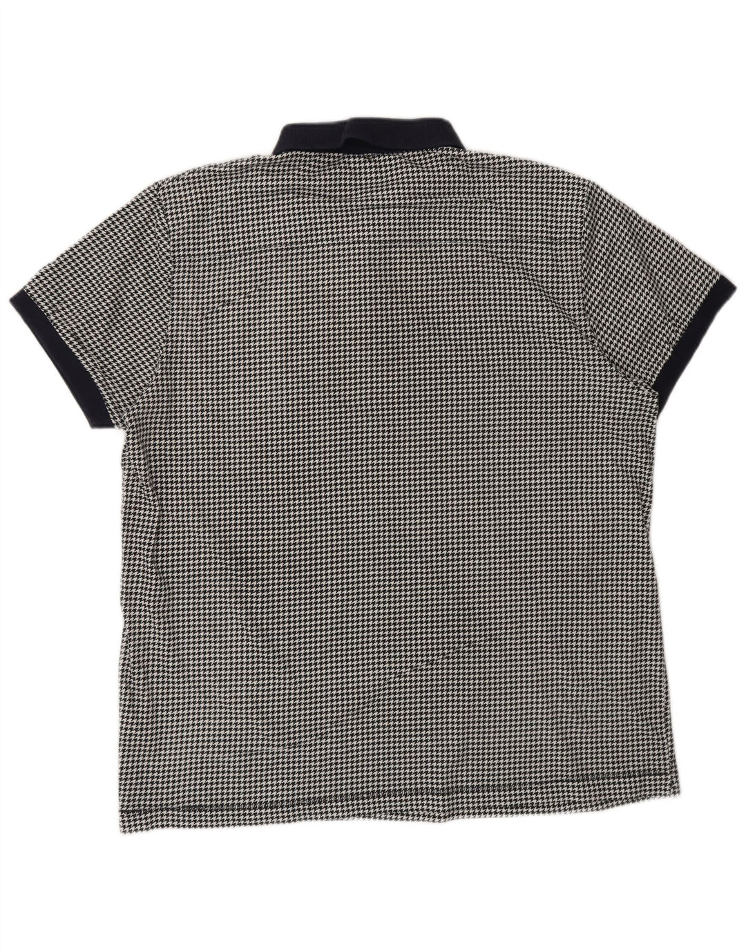 French Connection Polo Homme 2XL Noir Pied-de-Poule Coton