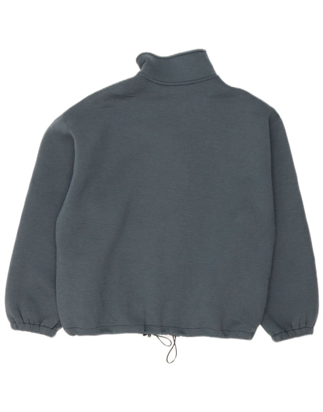 Zara Veste de survêtement surdimensionnée pour femme UK 10 Petit Bleu Polyester