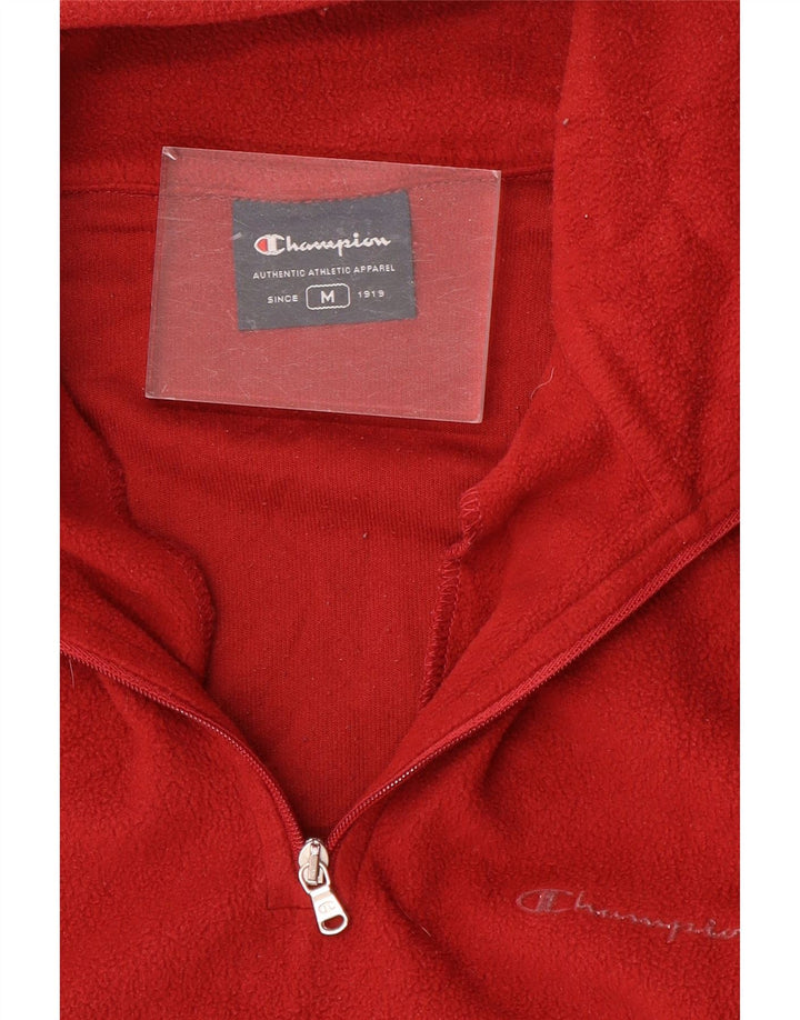 Champion Pull Polaire à Col Zippé Homme Rouge Moyen