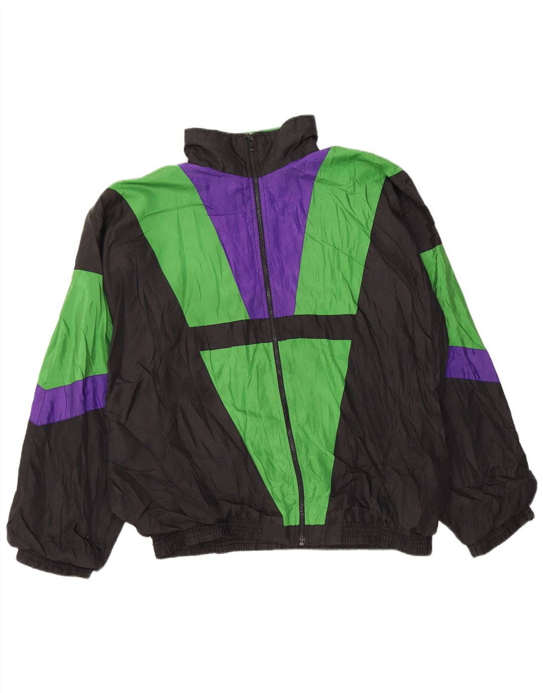 VINTAGE Veste de survêtement pour homme XL Multicolore Colourblock