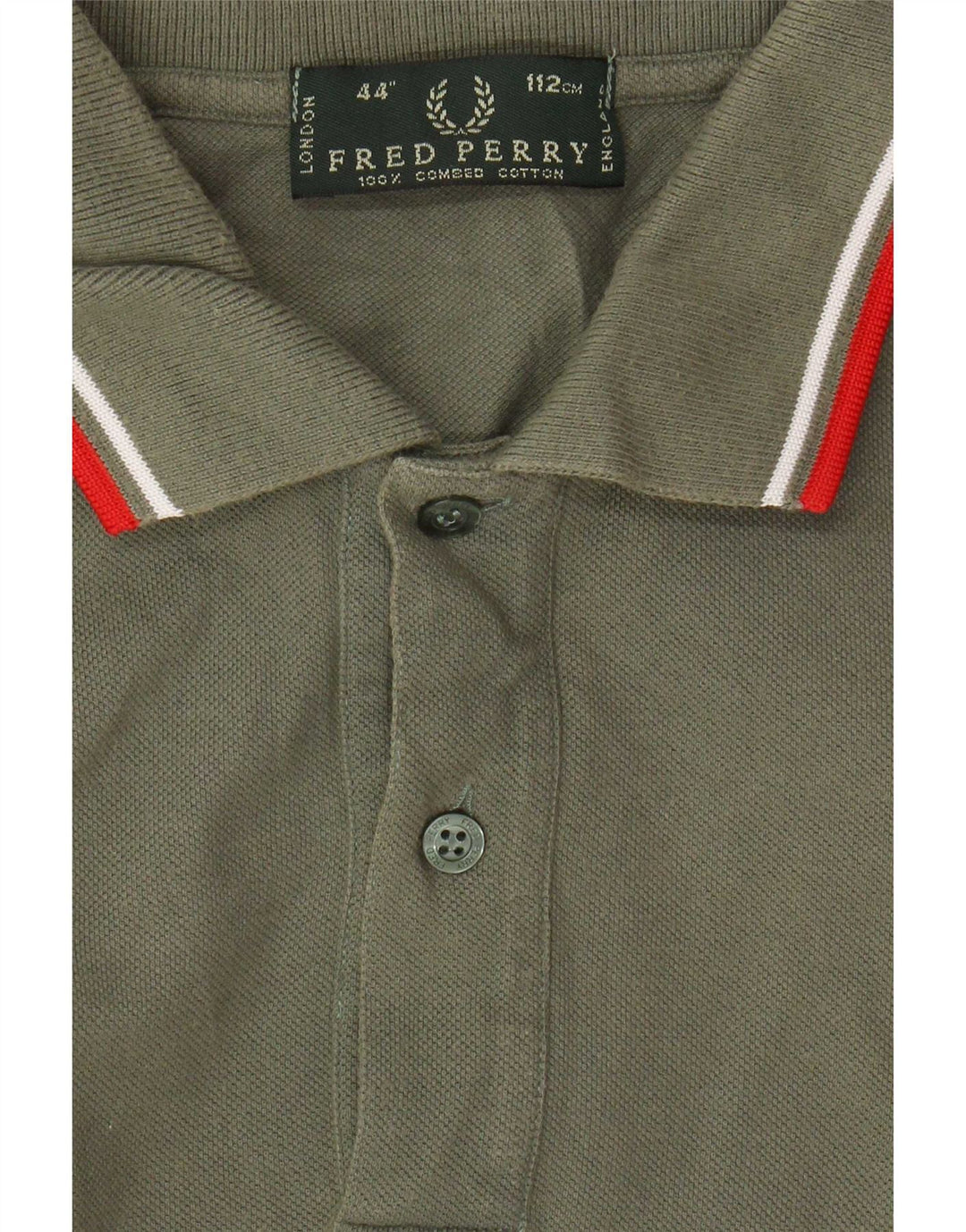 Fred Perry Polo Homme Grand Kaki Coton