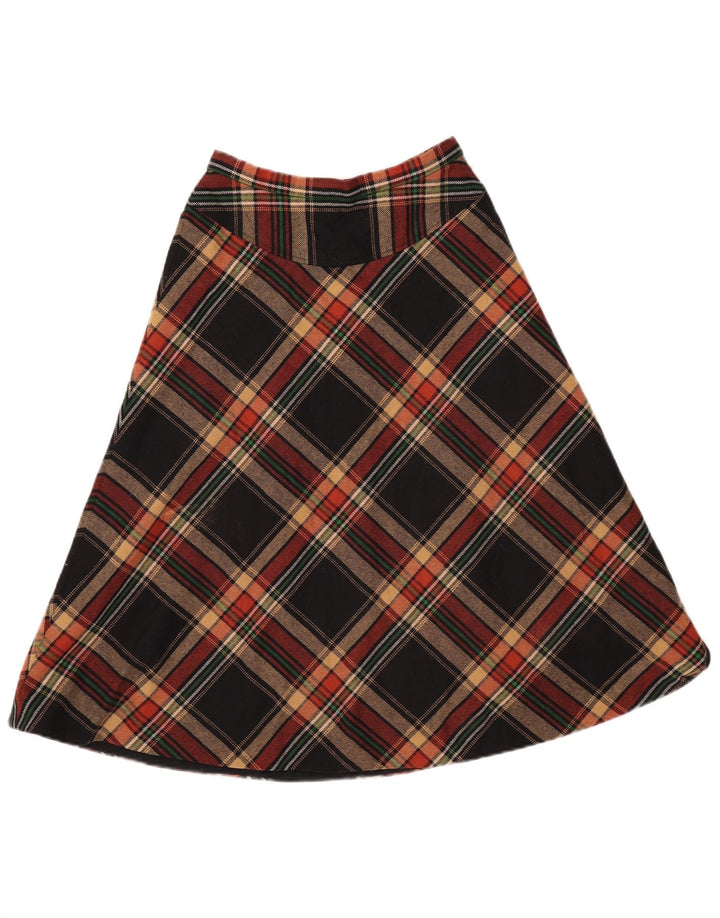 GERARD PASQUIER Jupe Trapèze Femme W24 XS Noir Carreaux Polyester