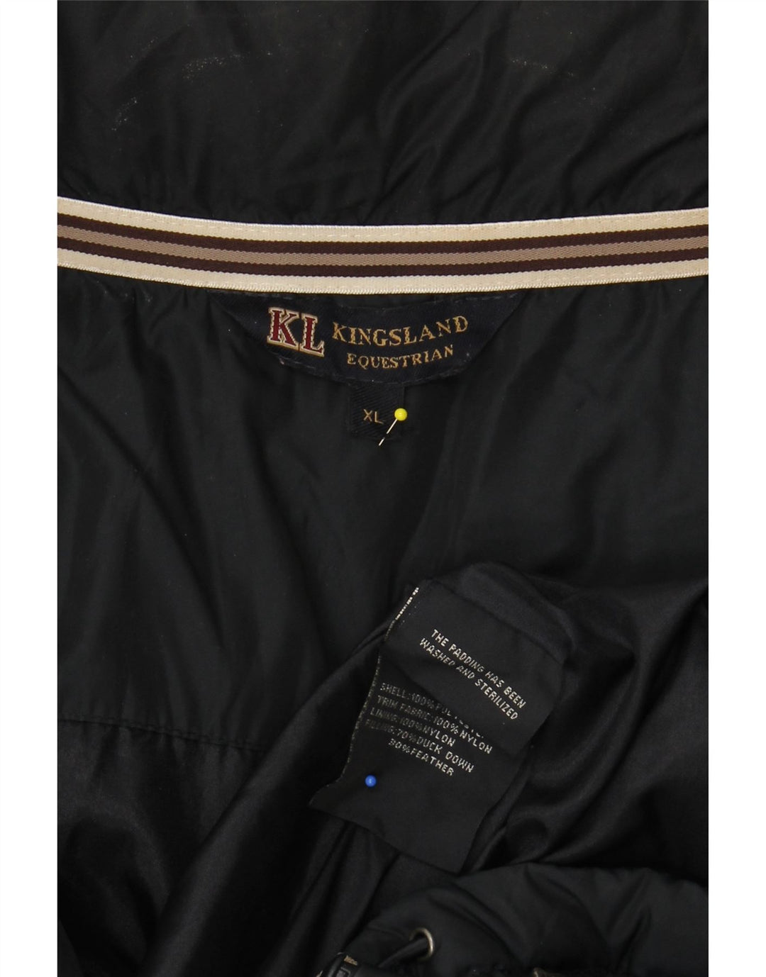 KINGSLAND Veste matelassée pour hommes UK 42 XL Bleu Marine Colorblock Polyester