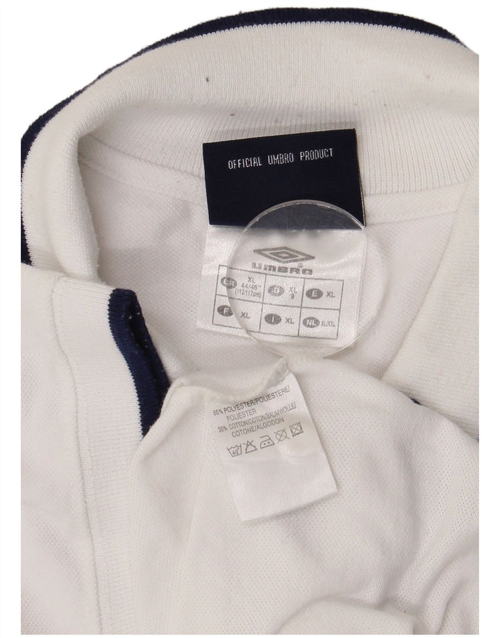Umbro Polo Homme XL Blanc Polyester