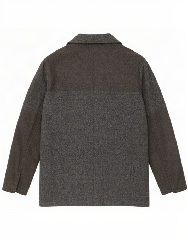 Levi's Manteau coupe-vent à 3 boutons pour homme UK 38 Gris moyen Laine