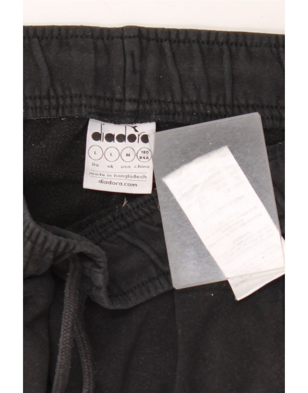 DIADORA Pantalon de Survêtement Homme Joggers Large Noir Colourblock Coton