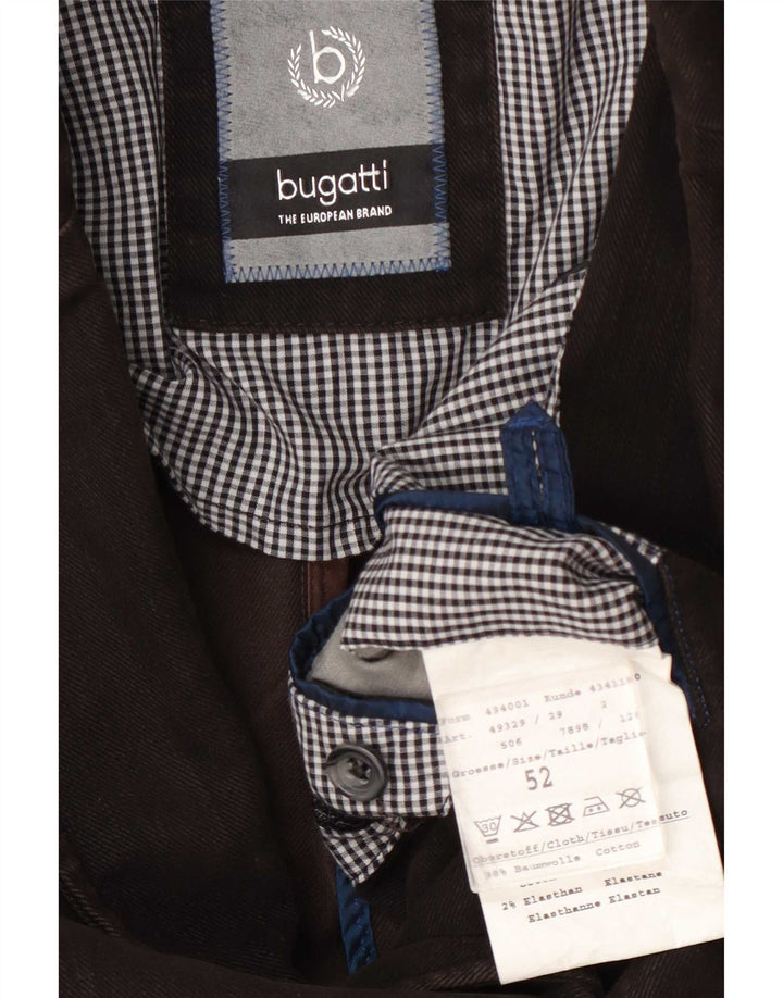 Bugatti Veste Blazer 3 Boutons Homme EU 52 XL Coton Marron
