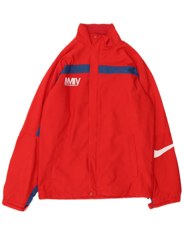 Nike Veste de pluie graphique pour homme UK 36 Petit Rouge Colorblock Polyester