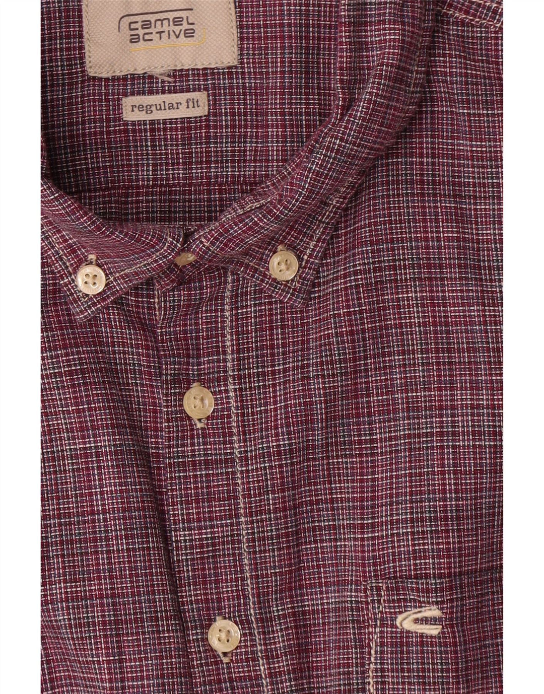 CAMEL ACTIVE Chemise coupe régulière pour hommes 2XL à fines rayures rouges