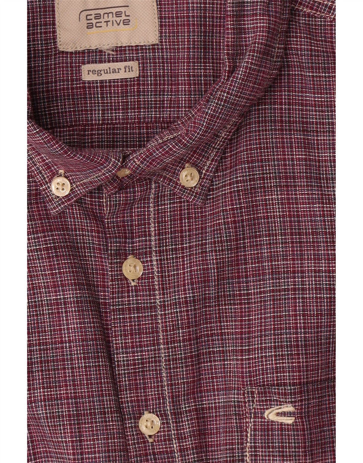 CAMEL ACTIVE Chemise coupe régulière pour hommes 2XL à fines rayures rouges