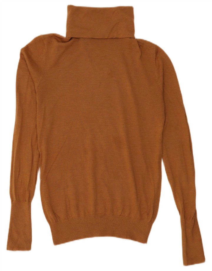 Zara Pull col roulé pour femme UK 12 Modal marron moyen