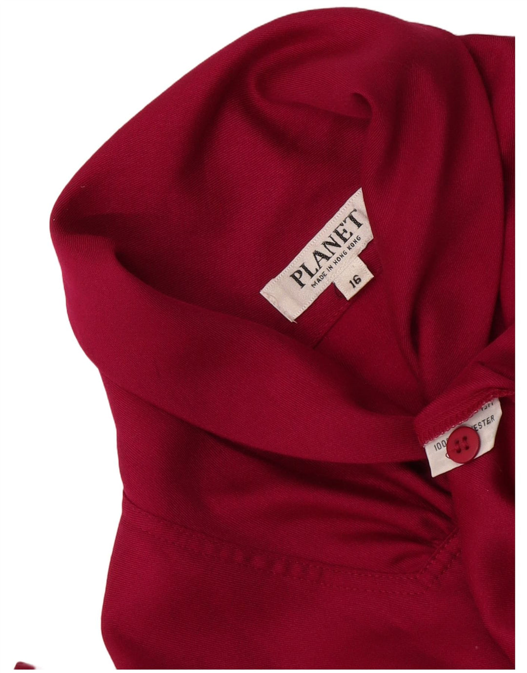 Planet Chemise Chemisier Femme UK 46 Grand Rose Polyester