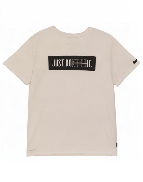 Nike Hommes Athletic Cut Graphic T-Shirt Top Blanc Moyen Polyester