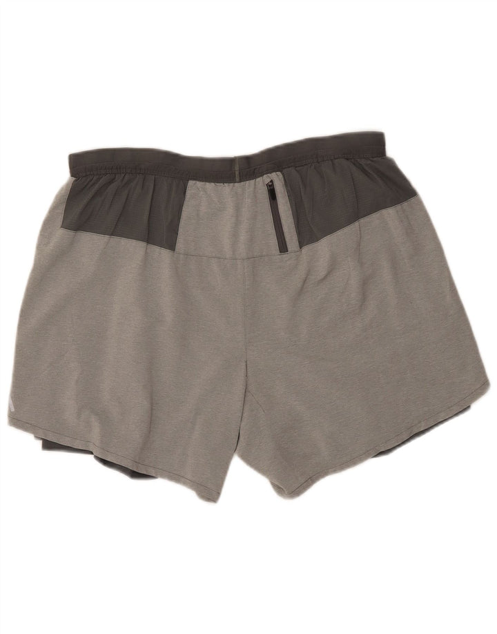 NIKE Mens Dri Fit Sport Shorts XL  Grey Colourblock Polyester