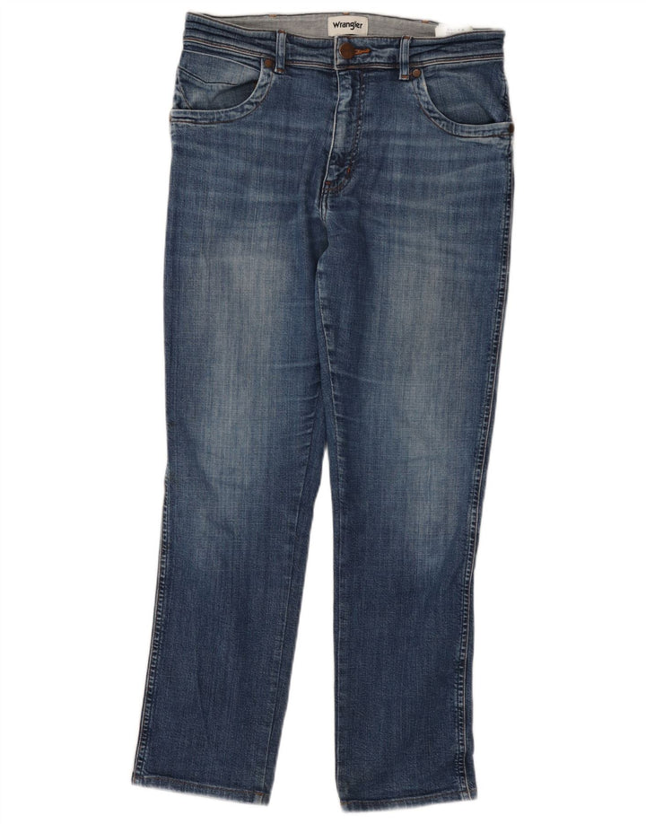 WRANGLER Jean Droit Texas Homme W32 L30 Bleu Coton