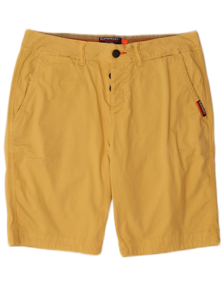 Superdry Short Chino Homme W33 Large Jaune Coton