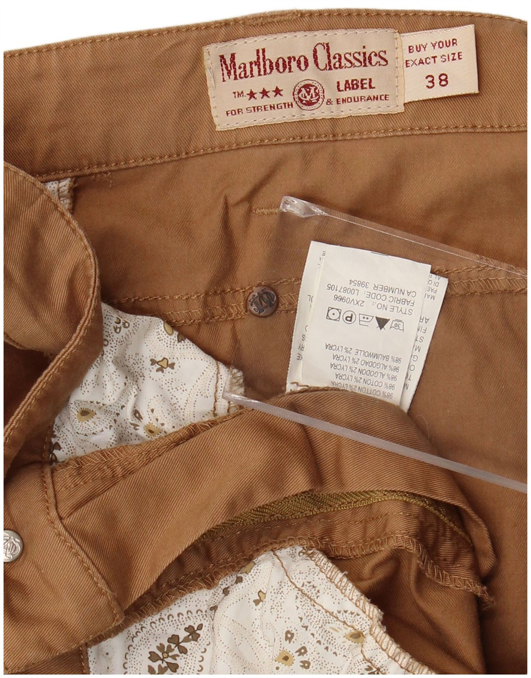 Marlboro Classics Pantalon court femme W38 L24 Coton marron