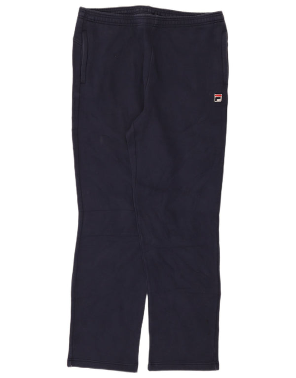 Fila Pantalon de survêtement pour femme UK 16 Large Bleu marine Coton