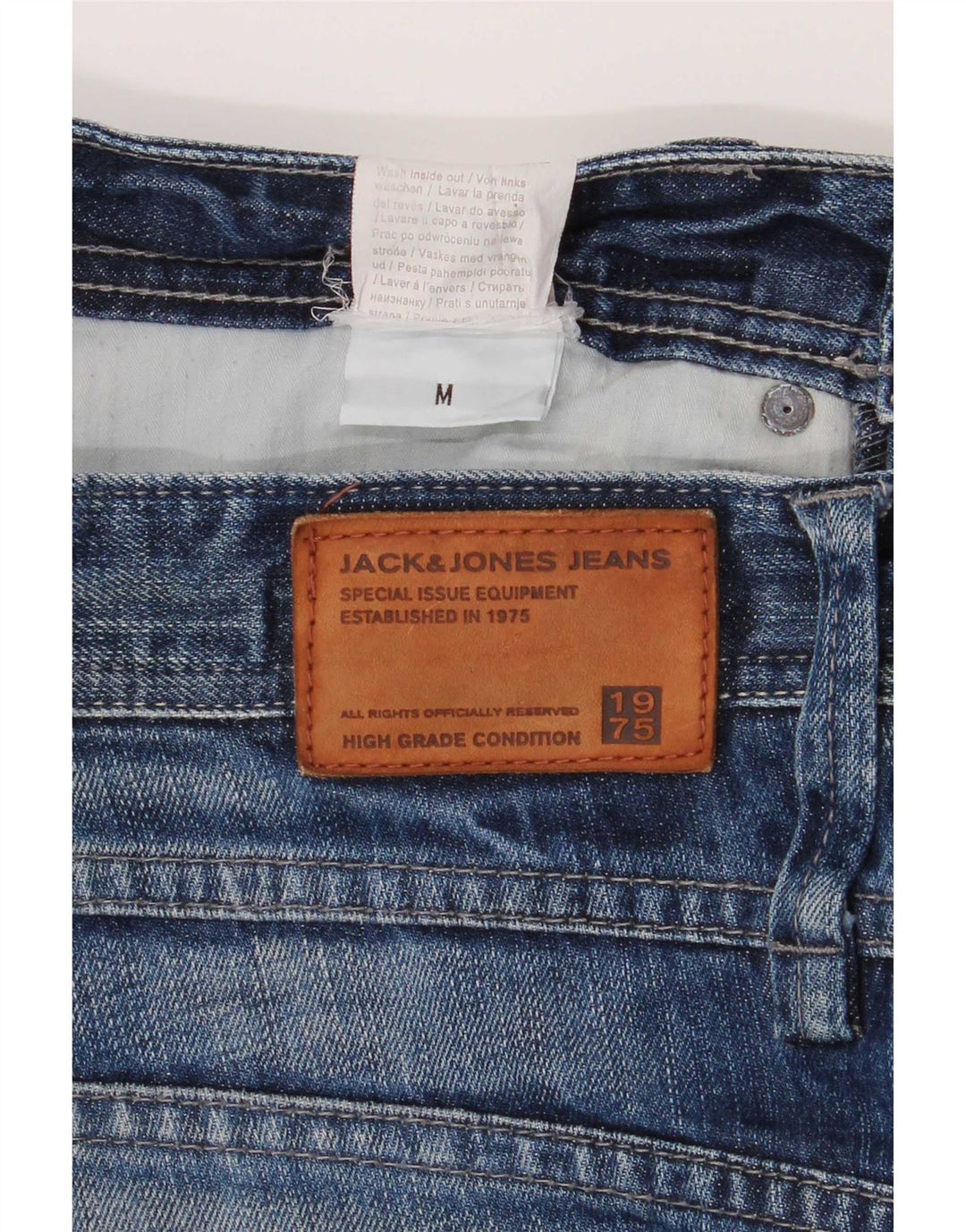 Jack & Jones Short En Jean Déchiré Moyen W32 Homme Bleu Coton