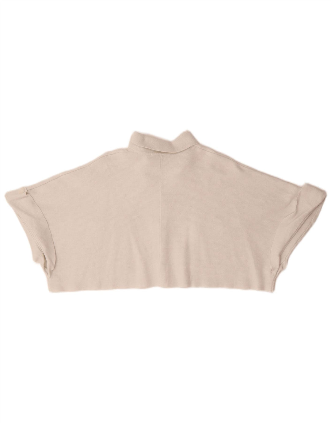 Zara Womens Crop Oversize Cardigan Top UK 10 Petite Viscose Blanche