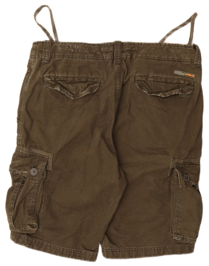 Superdry Short Cargo W34 Large Kaki Cotton Army Homme