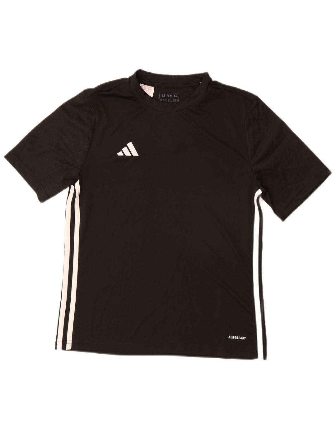 ADIDAS Garçon Aeroready T-Shirt Top 13-14 ans Noir Polyester