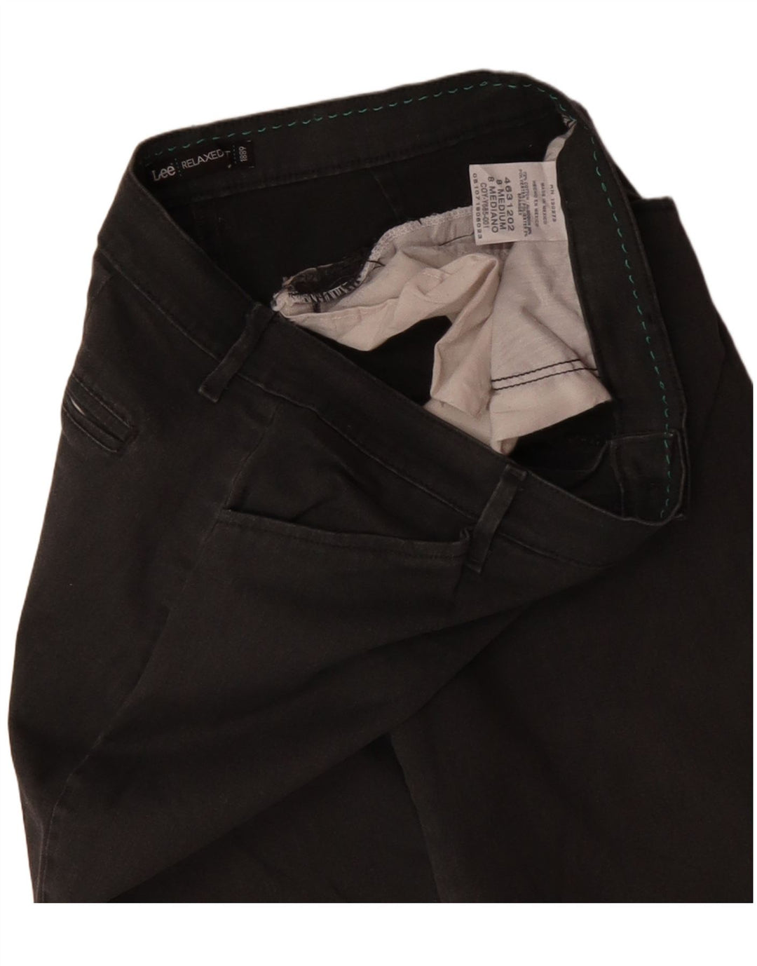 LEE Pantalon décontracté coupe décontractée pour femme US 8 Medium W32 L30 Gris Coton