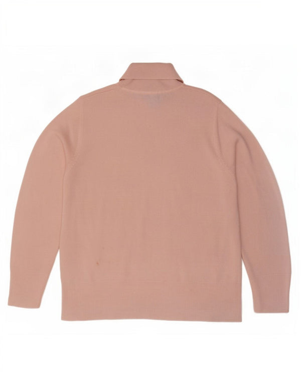 Marks & Spencer Pull col roulé pour femme UK 18 XL Acrylique rose