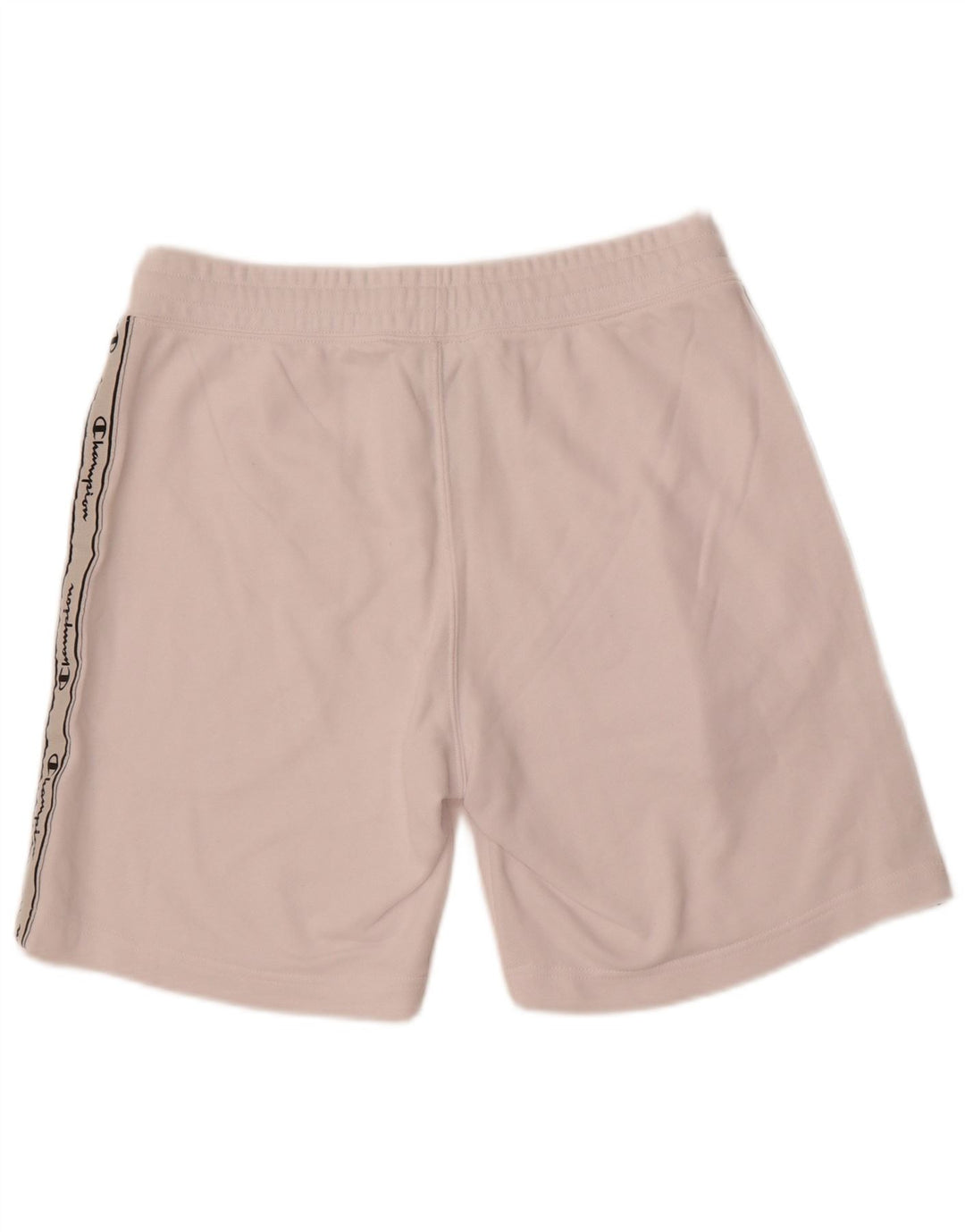 Champion Short de Sport Graphique Homme Blanc Moyen Coton